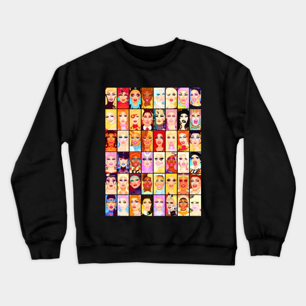 DRAG QUEEN ROYALTY Crewneck Sweatshirt by ryanvincentart